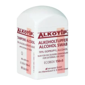 Alkoholtupfer in der Dispenserdose