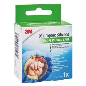 Micropore Silicone, Silikonrollenpflaster blau 3 M